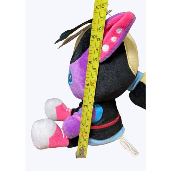 Hard Rock Cafe Roxtars Styler Punk Kitty Cat Plush Stuffed Goth Purple Black 7" - Picture 9 of 15